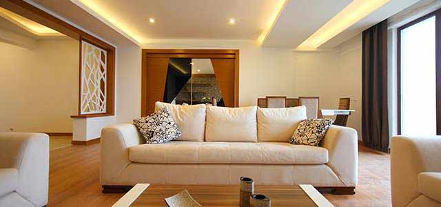 residential living room lighting